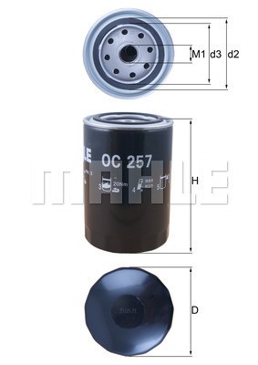 Oljefilter Knecht OC 257 KNECHT