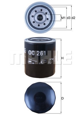 Oljefilter Knecht OC 261 KNECHT