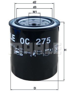 Oljefilter Knecht OC 275 KNECHT