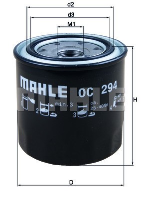 Oljefilter Knecht OC 294 KNECHT