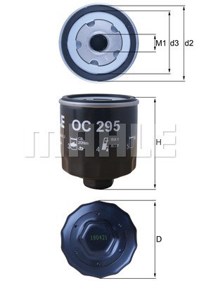Oljefilter Knecht OC 295 KNECHT