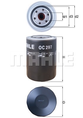 Oljefilter Knecht OC 297 KNECHT