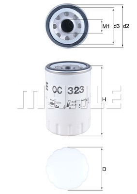 Oljefilter Knecht OC 323 KNECHT