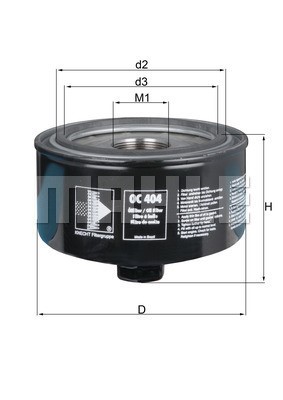 Oljefilter Knecht OC 404 KNECHT