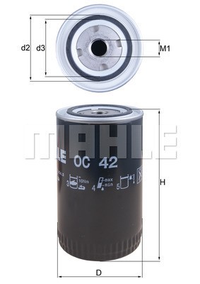 Oljefilter Knecht OC 42 KNECHT