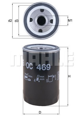 Oljefilter Knecht OC 469 KNECHT