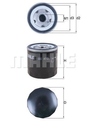 Oljefilter Knecht OC 473 KNECHT