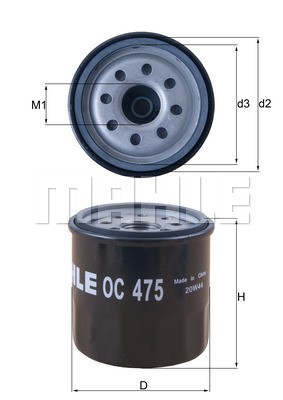 Oljefilter Knecht OC 475 KNECHT