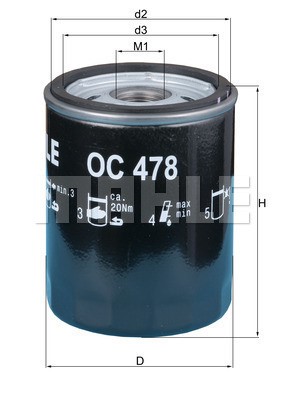 Oljefilter Knecht OC 478 KNECHT