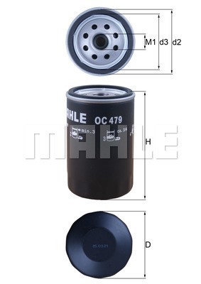 Oljefilter Knecht OC 479 KNECHT