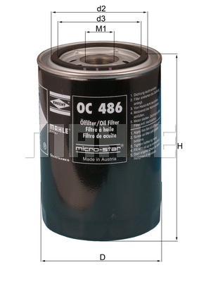 Oljefilter Knecht OC 486 KNECHT