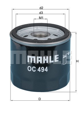 Oljefilter Knecht OC 494 KNECHT