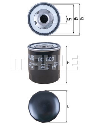 Oljefilter Knecht OC 503 KNECHT