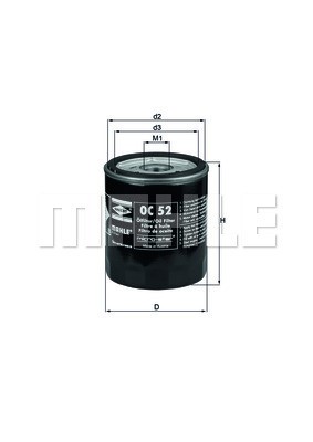Oljefilter Knecht OC 52 KNECHT
