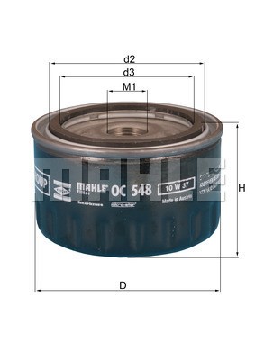 Oljefilter Knecht OC 548 KNECHT