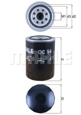 Oljefilter Knecht OC 54 KNECHT