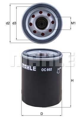 Oljefilter Knecht OC 602 KNECHT