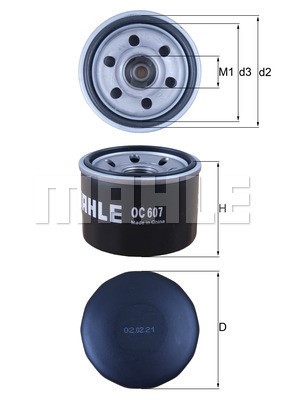Oljefilter Knecht OC 607 KNECHT