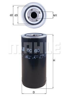 Oljefilter Knecht OC 60 KNECHT