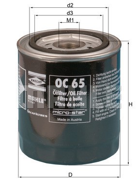 Oljefilter Knecht OC 65 KNECHT