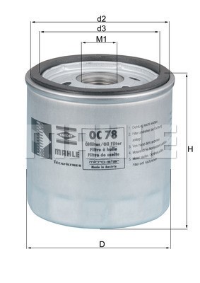 Oljefilter Knecht OC 78 KNECHT