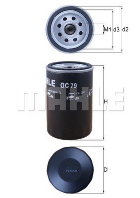 Oljefilter Knecht OC 79 KNECHT