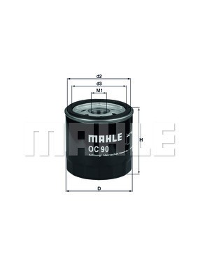 Oljefilter Knecht OC 90 OF KNECHT