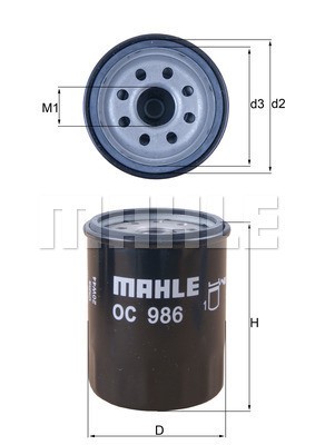 Oljefilter Knecht OC 986 KNECHT