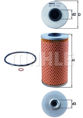 Oljefilter Knecht OX 103D KNECHT