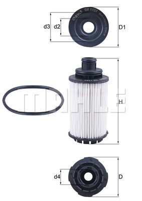 Oljefilter Knecht OX 1137D KNECHT