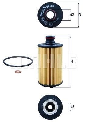 Oljefilter Knecht OX 1141D KNECHT