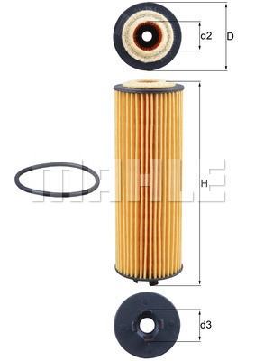 Oljefilter Knecht OX 1155D KNECHT