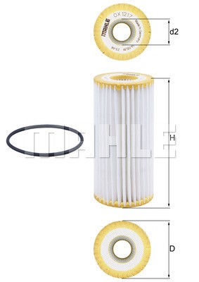 Oljefilter Knecht OX 1217D KNECHT