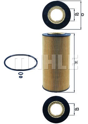 Oljefilter Knecht OX 123/1D KNECHT
