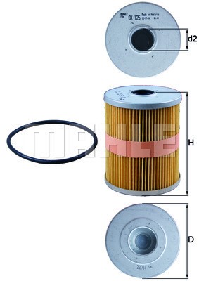 Oljefilter Knecht OX 125D KNECHT