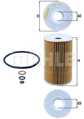 Oljefilter Knecht OX 127/1D KNECHT