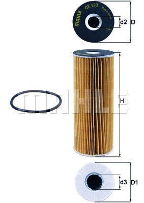 Oljefilter Knecht OX 133D KNECHT