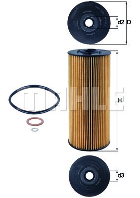 Oljefilter Knecht OX 137D KNECHT