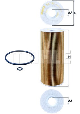 Oljefilter Knecht OX 143D KNECHT