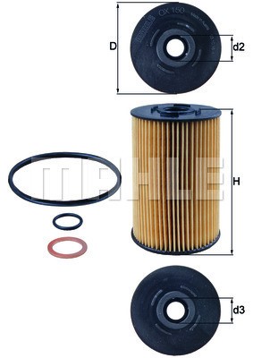 Oljefilter Knecht OX 150D1 KNECHT