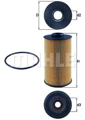 Oljefilter Knecht OX 152/1D KNECHT