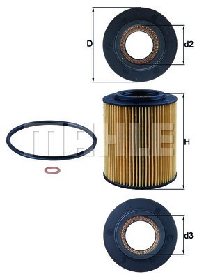 Oljefilter Knecht OX 154/1D KNECHT