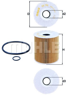Oljefilter Knecht OX 156D1 KNECHT