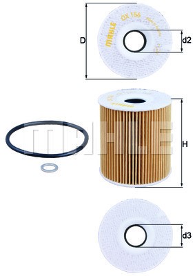 Oljefilter Knecht OX 156D KNECHT