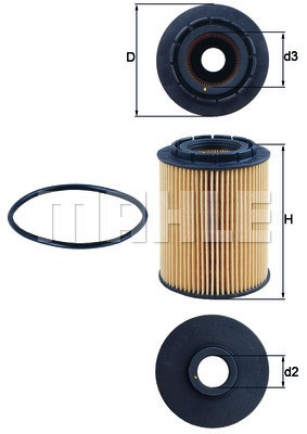 Oljefilter Knecht OX 160D KNECHT