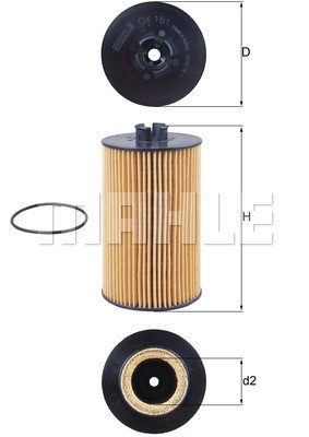 Oljefilter Knecht OX 161D KNECHT