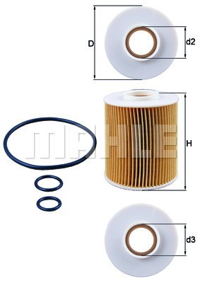Oljefilter Knecht OX 163/4D KNECHT Oljefilter Knecht OX 163/4D KNECHT
