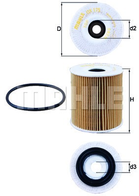 Oljefilter Knecht OX 175D KNECHT