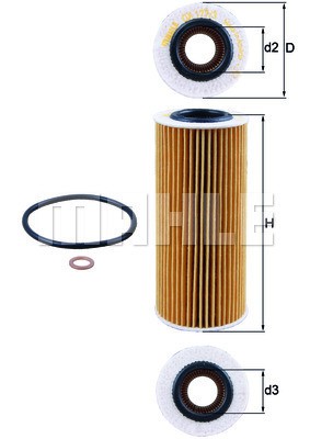 Oljefilter Knecht OX 177/3D KNECHT