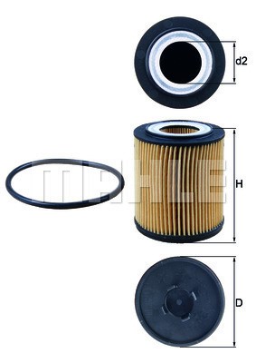Oljefilter Knecht OX 182D KNECHT